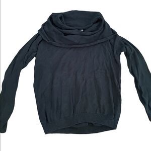 harper lane black cowl neck‎ sweater Sz XL